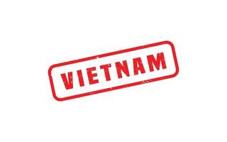 VIETNAM stamp rubber with grunge style on white background vector