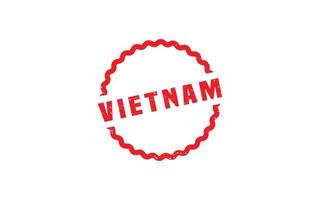 VIETNAM stamp rubber with grunge style on white background vector