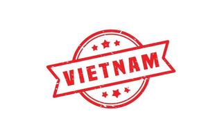 VIETNAM stamp rubber with grunge style on white background vector