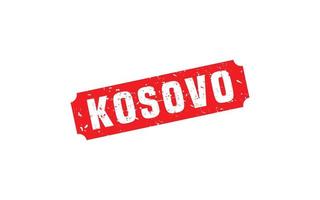 KOSOVO stamp rubber with grunge style on white background vector