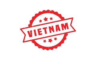 VIETNAM stamp rubber with grunge style on white background vector