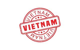 VIETNAM stamp rubber with grunge style on white background vector