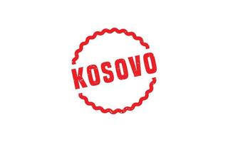 KOSOVO stamp rubber with grunge style on white background vector