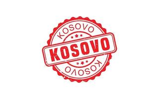 kosovo, sello, goma, con, grunge, estilo, blanco, plano de fondo vector