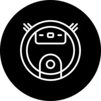 Robot Vacuum Cleaner Vector Icon