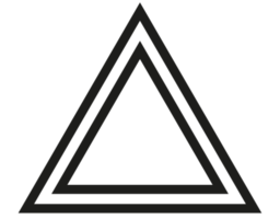 triangle de danger sur fond transparent png