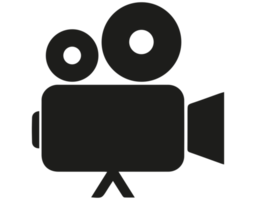 Videokamera-Symbolillustration auf transparentem Hintergrund png