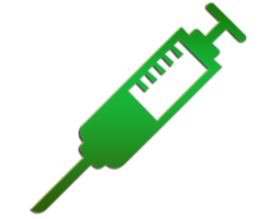 syringe icon on transparent background PNG