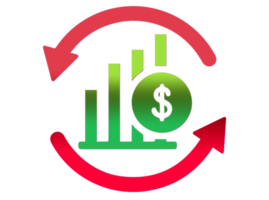 concepto de diseño de ciclo económico sobre fondo transparente png