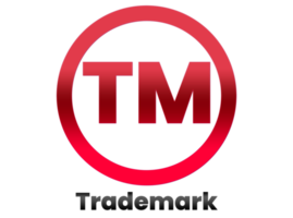 Trademark symbol logo on transparent background png