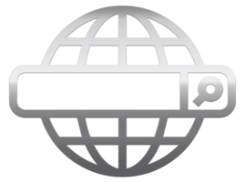 Flugzeug-Globus-Symbol flache Abbildung transparentes Png