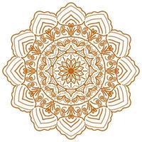 gold luxury islamic mandala lace pattern vector
