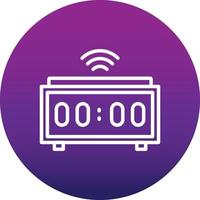 Digital Clock Vector Icon