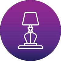 Table Lamp Vector Icon