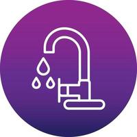 Water Faucet Vector Icon