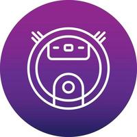 Robot Vacuum Cleaner Vector Icon