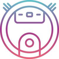 Robot Vacuum Cleaner Vector Icon