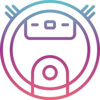 Robot Vacuum Cleaner Vector Icon