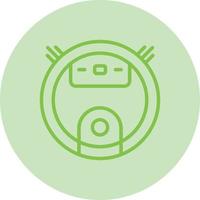Robot Vacuum Cleaner Vector Icon