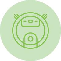 Robot Vacuum Cleaner Vector Icon