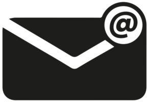 symbole d'icône de courrier électronique. illustration sur fond transparent png