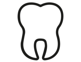 símbolo de cuidados com os dentes em fundo transparente png