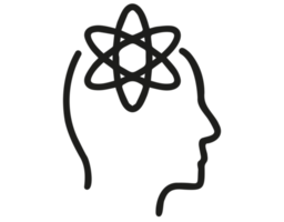 ícone do cérebro da ciência em fundo transparente png
