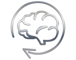 icono de cerebro aislado sobre fondo transparente png