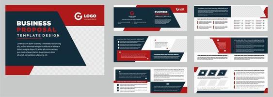 Minimalist business proposal template vector