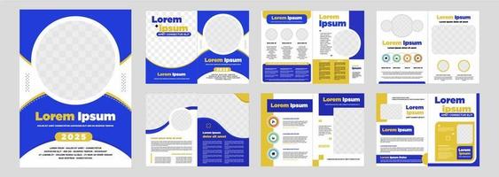 Company profile proposal or brochure template layout design shape minimalist business proposal or brochure template design