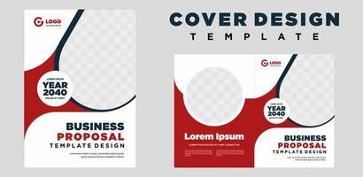 company profile cover template layout design or brochure cover template design vector