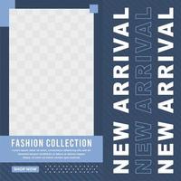 Fashion social media post template vector