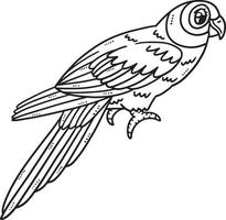 Mother Parrot Isolated Coloring Page for Kids vector