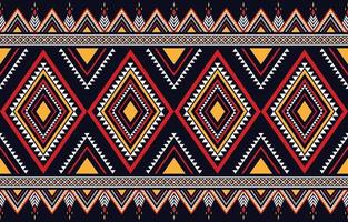 concepto geométrico de patrones étnicos sin fisuras. geometría estilo indígena de patrones sin fisuras. diseño para indígenas, tela, boho, alfombra, ikat, tribal, batik, textura, vector, ilustración, estilo patrón. vector