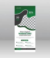 Roll Up Banner Stand Template Design, Business Flyer, Display, X-banner, Flag-banner, and Cover Presentation for Multipurpose vector