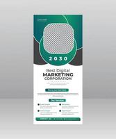 Roll Up Banner Stand Template Design, Business Flyer, Display, X-banner, Flag-banner, and Cover Presentation for Multipurpose vector