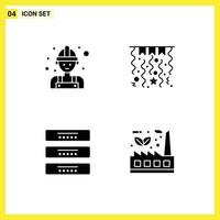 Set of Modern UI Icons Symbols Signs for carpenter drawer worker winter interior Editable Vector Design Elements