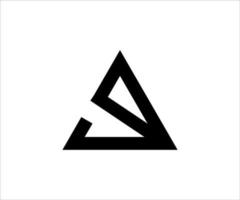 alfabeto a, logotipo de icono de monograma de letra inicial. diseño del logotipo del alfabeto. letra creativa un diseño de logotipo negro vector