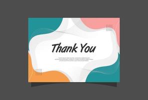 Thank you for coming to our wedding card template vector