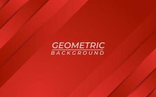 Red gradient geometric shape background vector