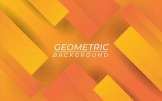 Orange gradient geometric shape background vector