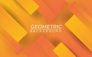 Orange gradient geometric shape background vector