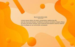 Abstract liquid orange shape background. orange fluid vector banner template for social media, web sites