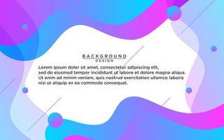 fondo de forma colorida líquida abstracta. plantilla de banner de vector fluido colorido para redes sociales, sitios web