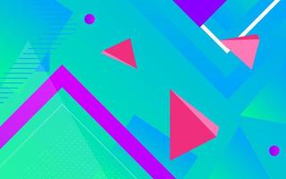 minimal 3d colorful geometric background vector