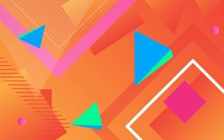 minimal 3d colorful geometric background vector