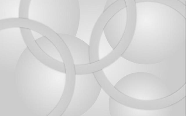 geometric background with abstract orange and grey circles.