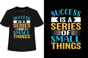 el éxito es una serie de pequeñas cosas vector
