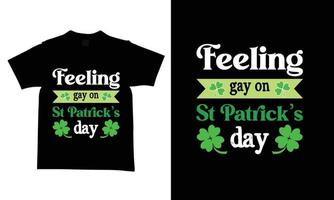 St Patrick's day t-shirt design templates new and modern designs. vector