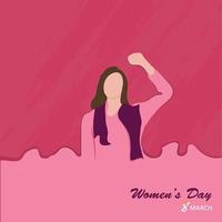 feliz Día Internacional de la Mujer. diseño de banner vectorial vector